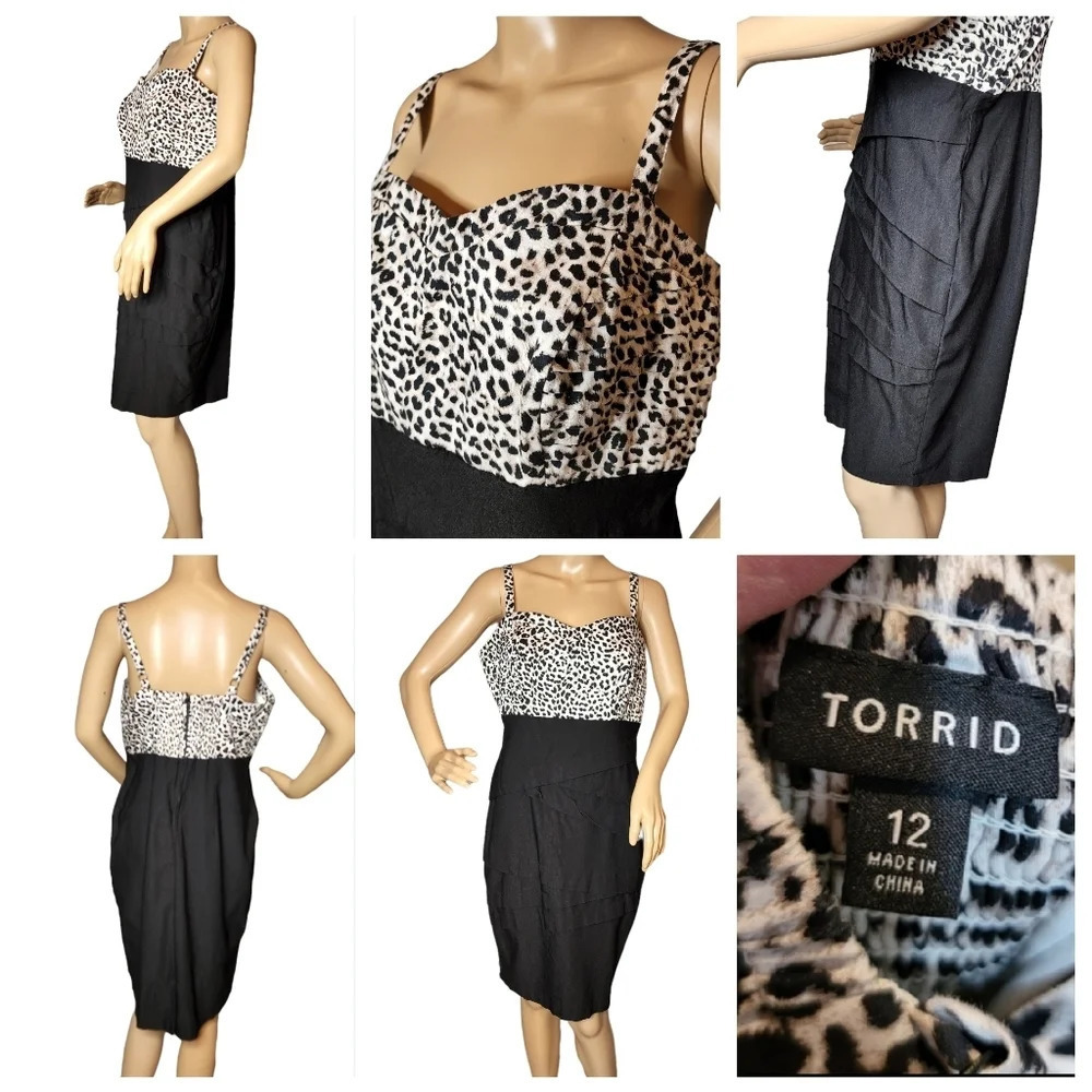 Torrid Bodycon Leopard Animal Print dress